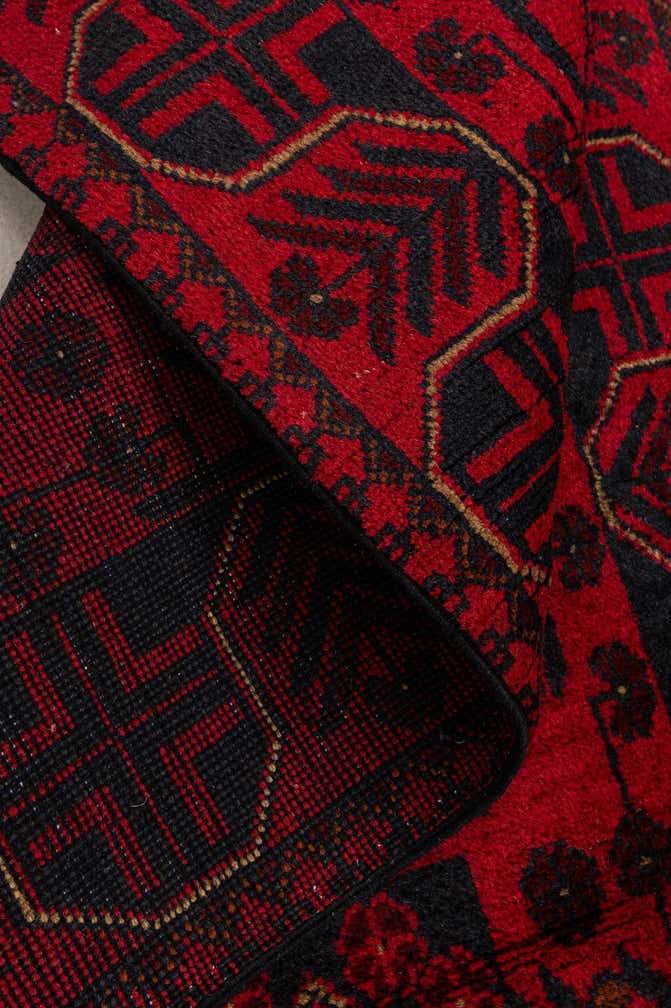 2' 7 x 6' 5 Hand Knotted Khal Mohammadi Wool Runner Rug