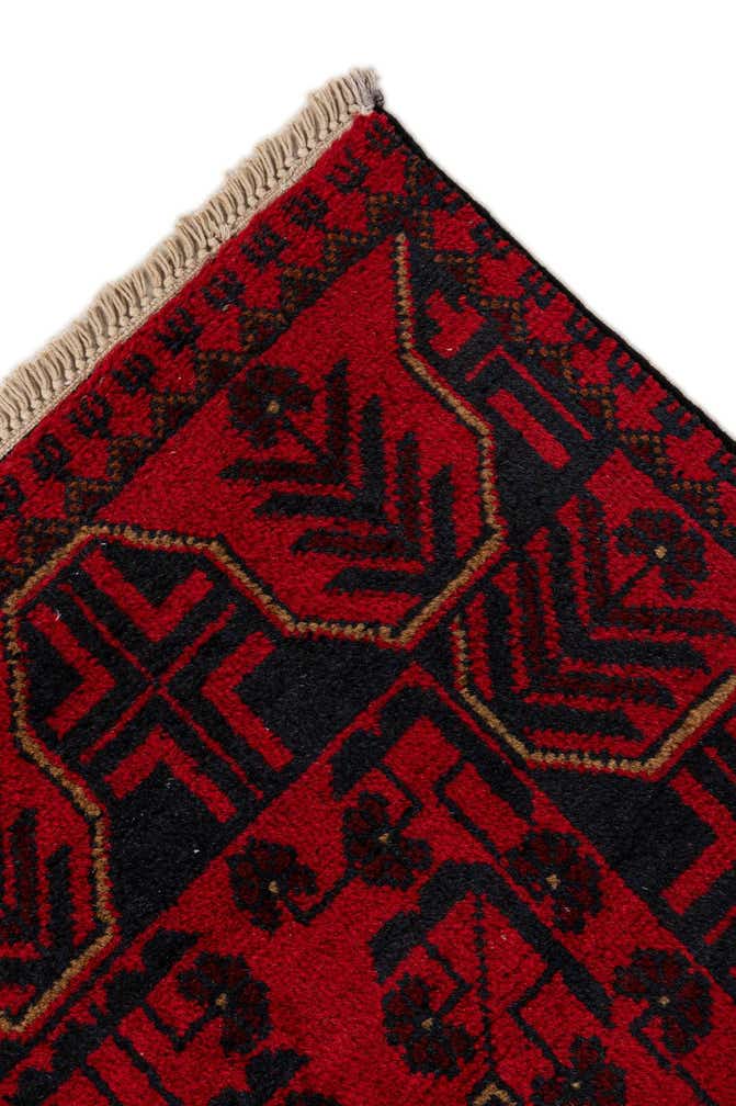 2' 7 x 6' 5 Hand Knotted Khal Mohammadi Wool Runner Rug