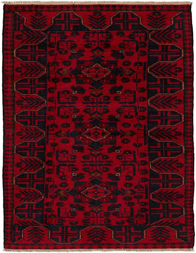 2' 7 x 6' 5 Hand Knotted Khal Mohammadi Wool Runner Rug