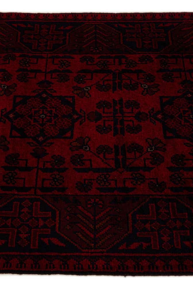 2' 9 x 6' 8 Hand Knotted Khal Mohammadi Wool Runner Rug