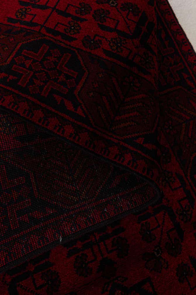 2' 9 x 6' 8 Hand Knotted Khal Mohammadi Wool Runner Rug