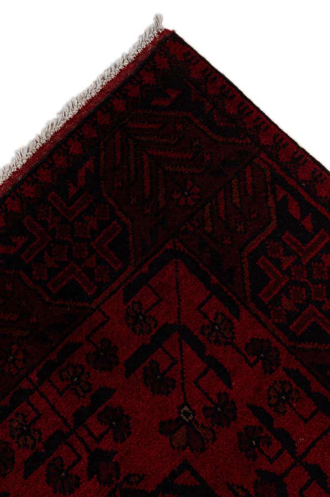 2' 9 x 6' 8 Hand Knotted Khal Mohammadi Wool Runner Rug