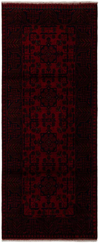 Detail image of 2' 9 x 6' 8 Hand Knotted Khal Mohammadi Wool Runner Rug