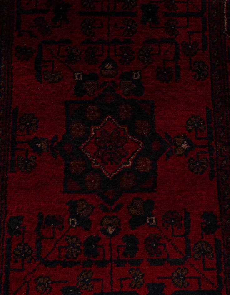 Detail image of 2' 7 x 9' 3  Hand Knotted Khal Mohammadi Wool Runner Rug