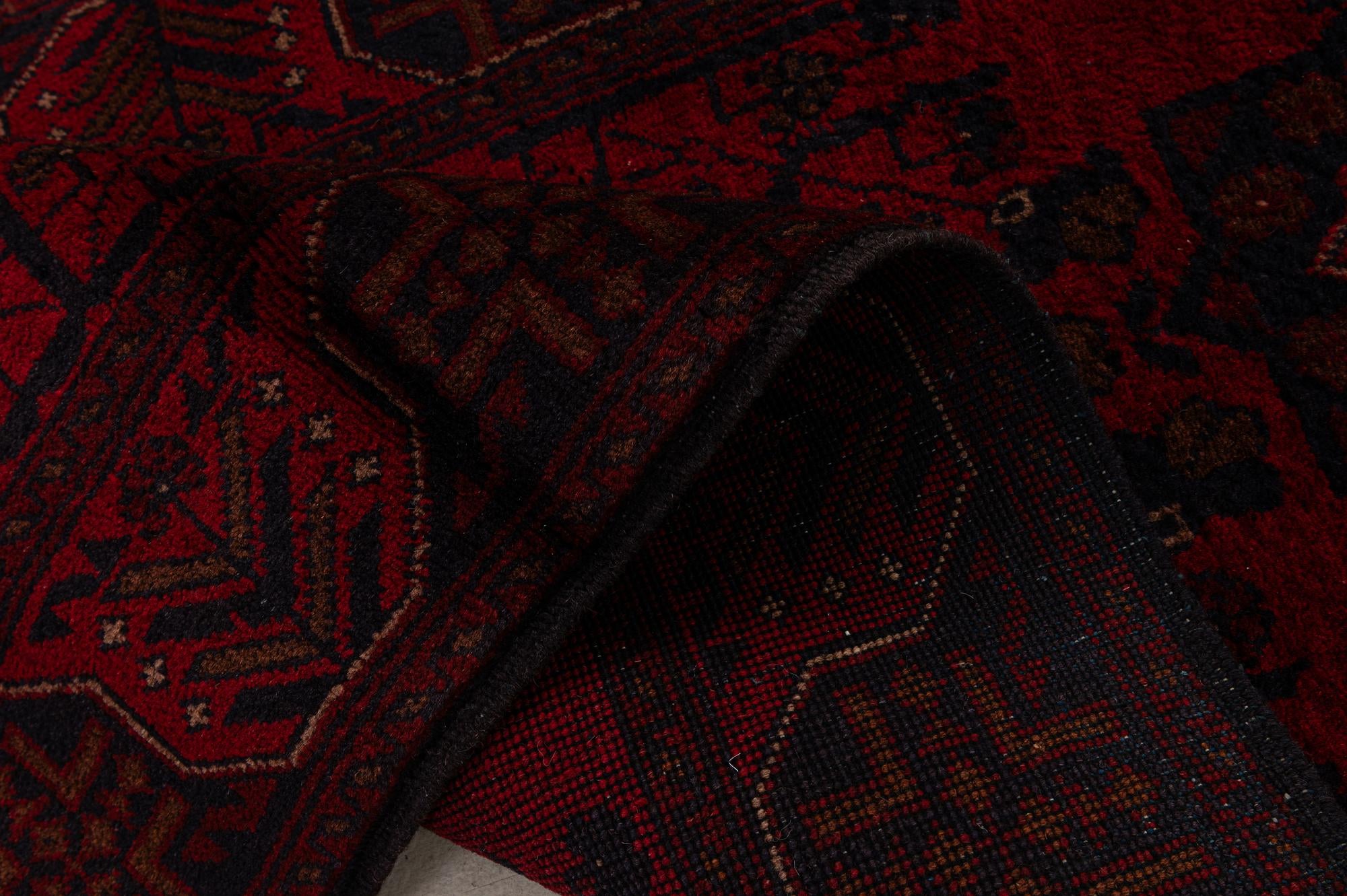 2' 7 x 9' 3 Hand Knotted Khal Mohammadi Wool Runner Rug