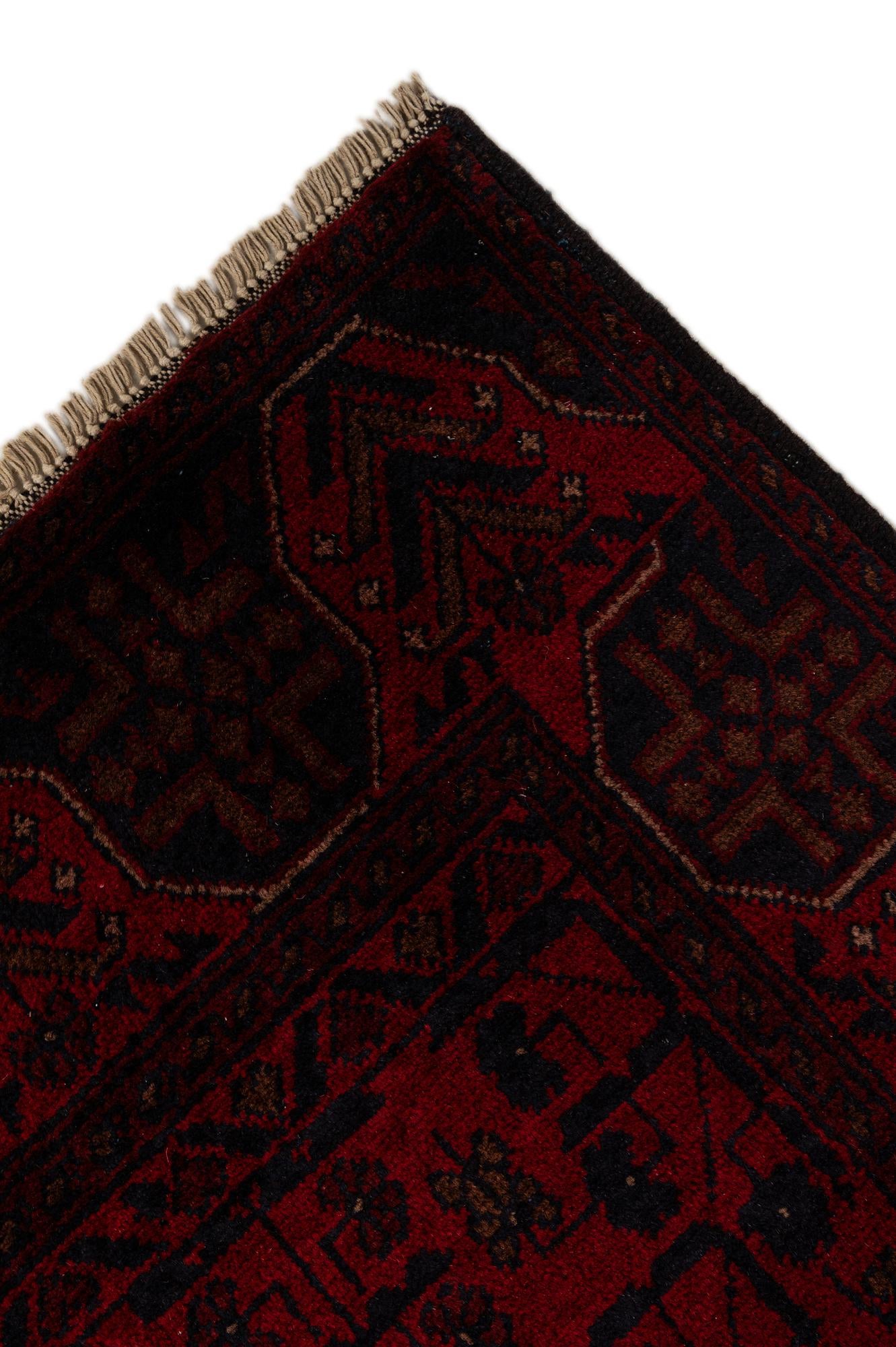 2' 7 x 9' 3 Hand Knotted Khal Mohammadi Wool Runner Rug