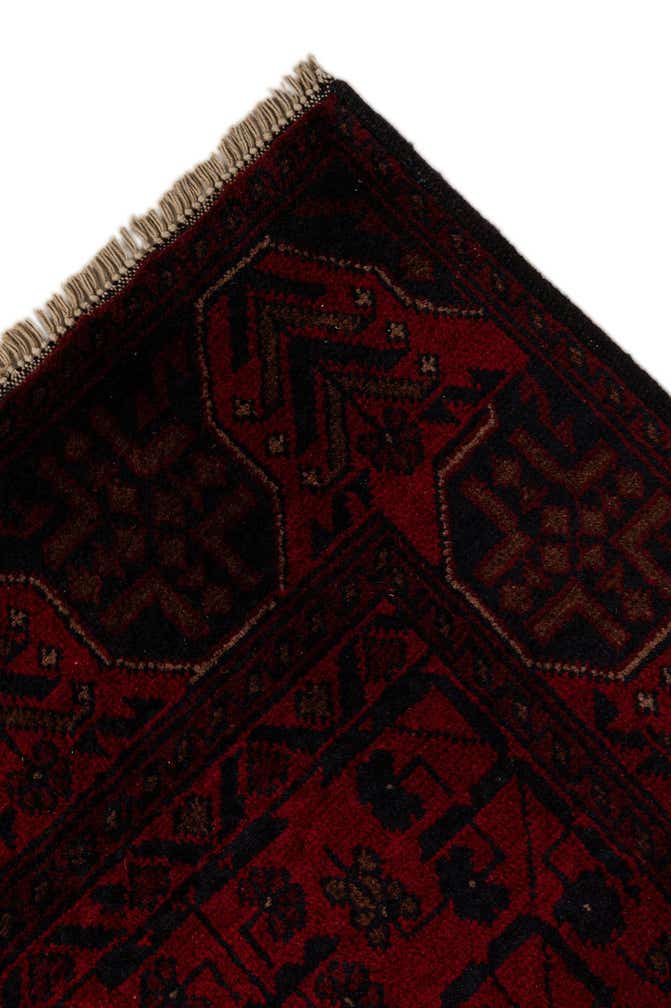 2' 7 x 9' 3 Hand Knotted Khal Mohammadi Wool Runner Rug