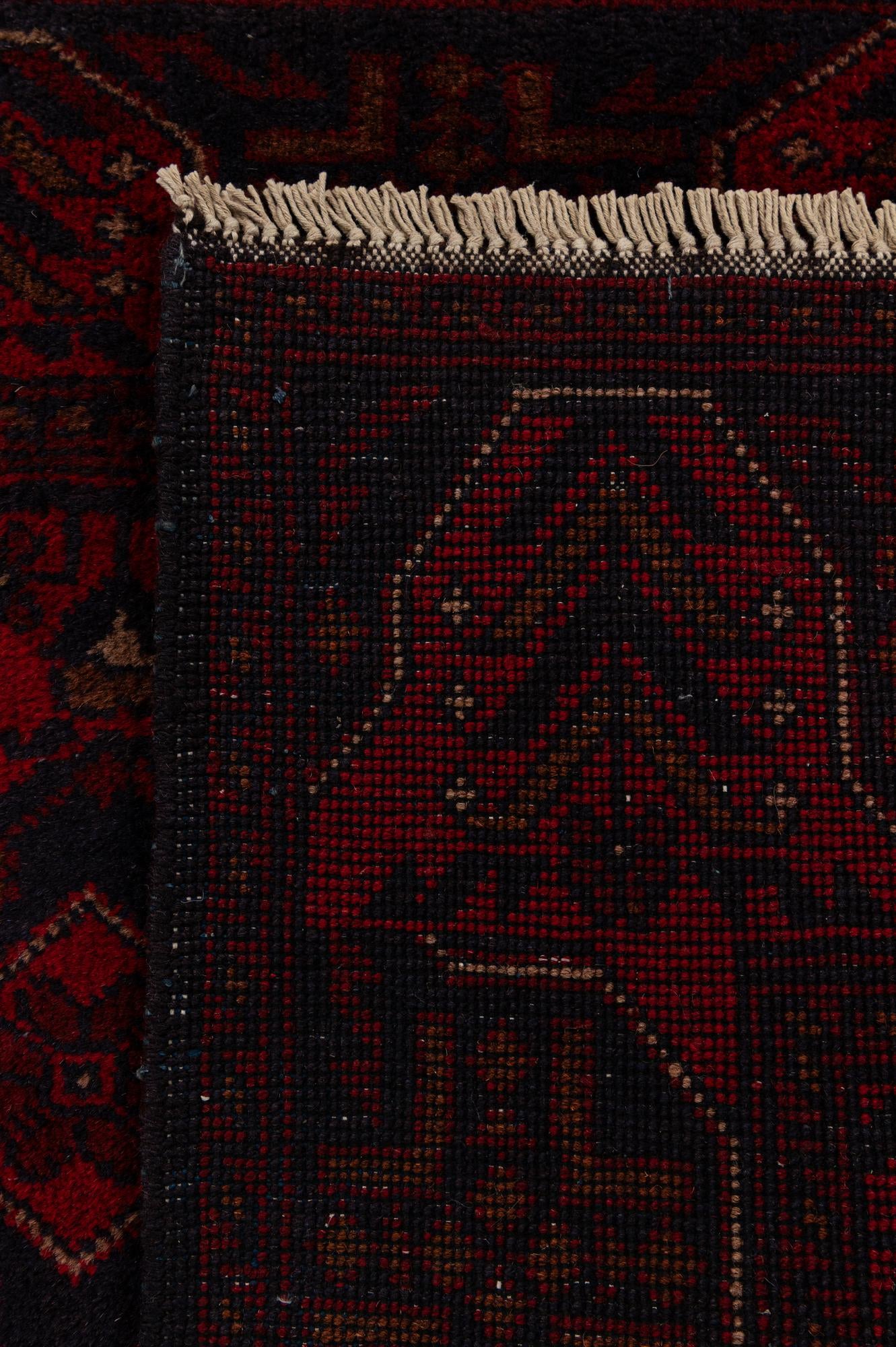 2' 7 x 9' 3 Hand Knotted Khal Mohammadi Wool Runner Rug
