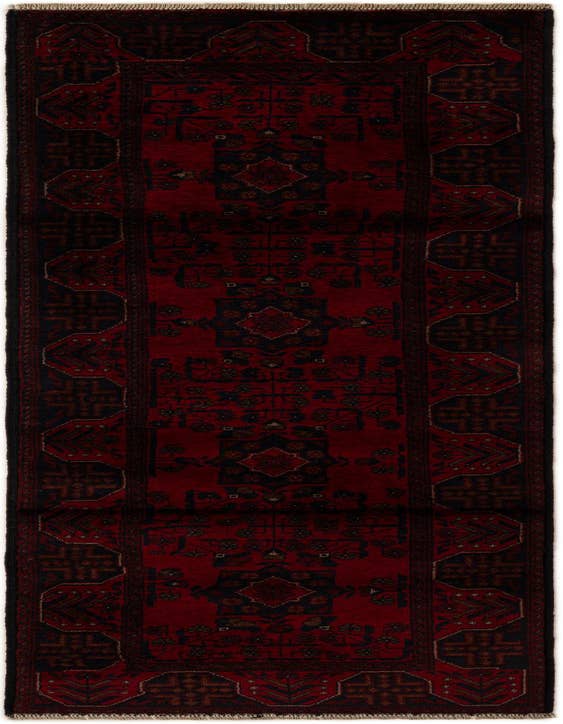 Detail image of 2' 7 x 9' 3 Hand Knotted Khal Mohammadi Wool Runner Rug