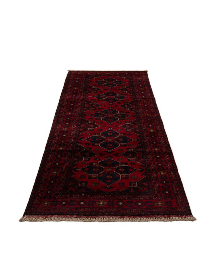 Detail image of 2' 7 x 9' 6 Hand Knotted Khal Mohammadi Wool Runner Rug