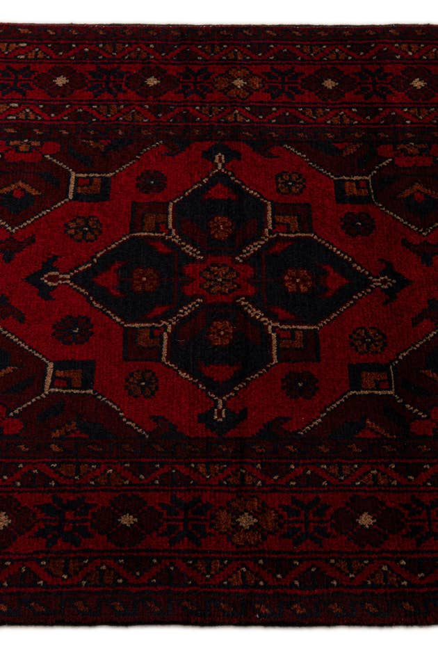 Detail image of 2' 7 x 9' 6 Hand Knotted Khal Mohammadi Wool Runner Rug