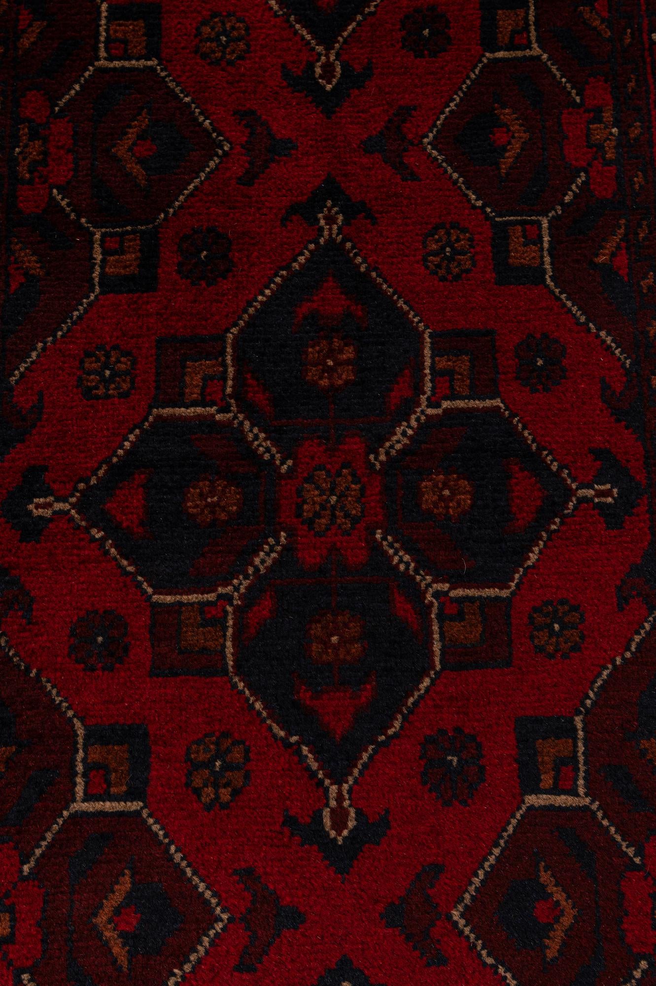 2' 7 x 9' 6 Hand Knotted Khal Mohammadi Wool Runner Rug