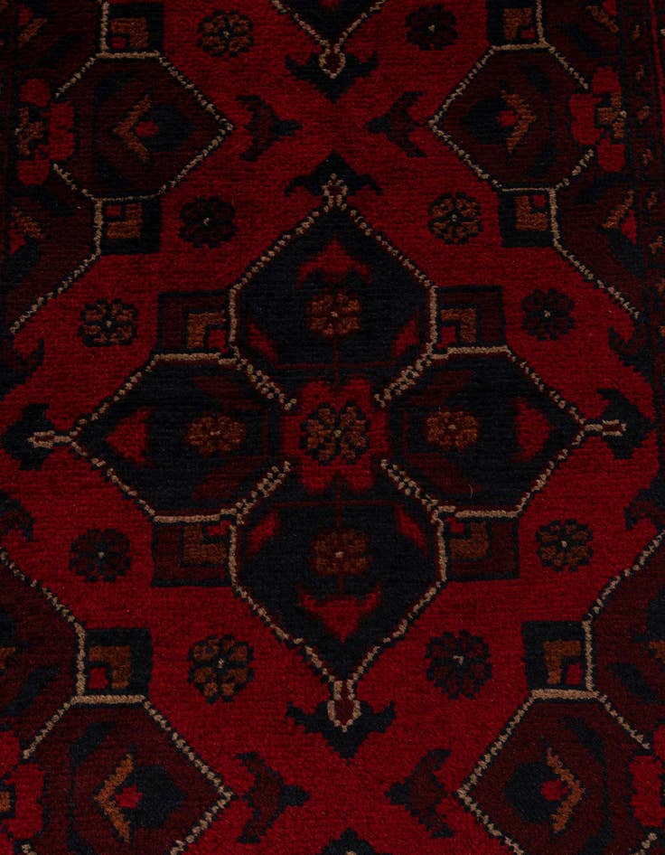 Detail image of 2' 7 x 9' 6  Hand Knotted Khal Mohammadi Wool Runner Rug