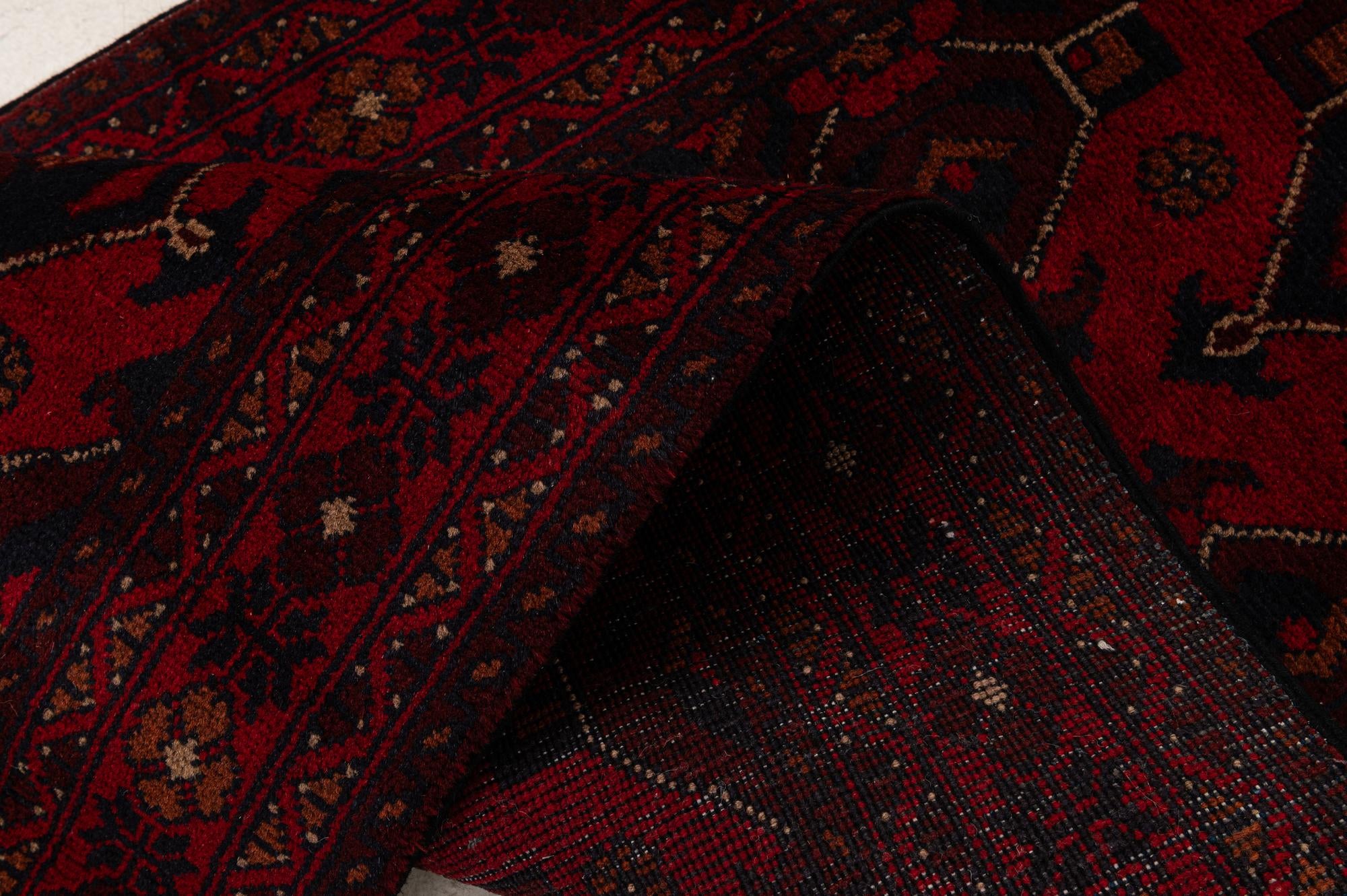 2' 7 x 9' 6 Hand Knotted Khal Mohammadi Wool Runner Rug
