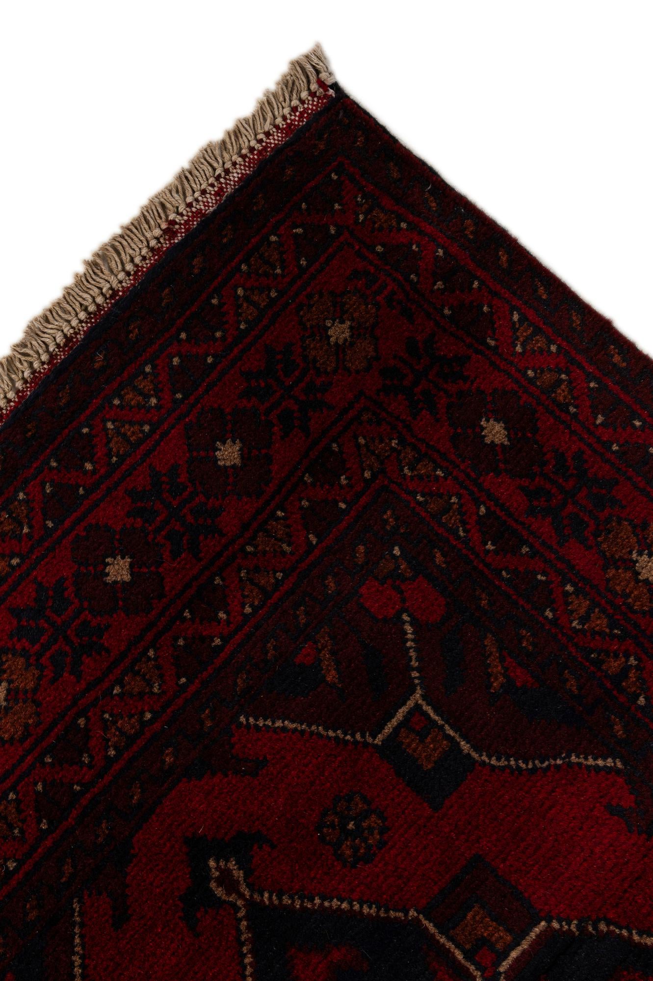 2' 7 x 9' 6 Hand Knotted Khal Mohammadi Wool Runner Rug
