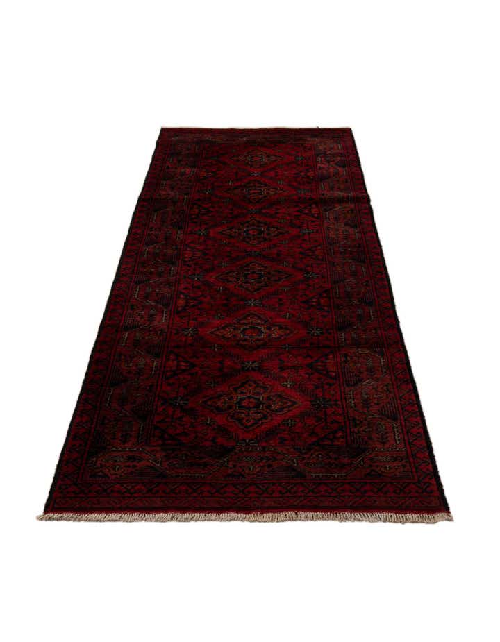 2' 7 x 9' 4 Hand Knotted Khal Mohammadi Wool Runner Rug