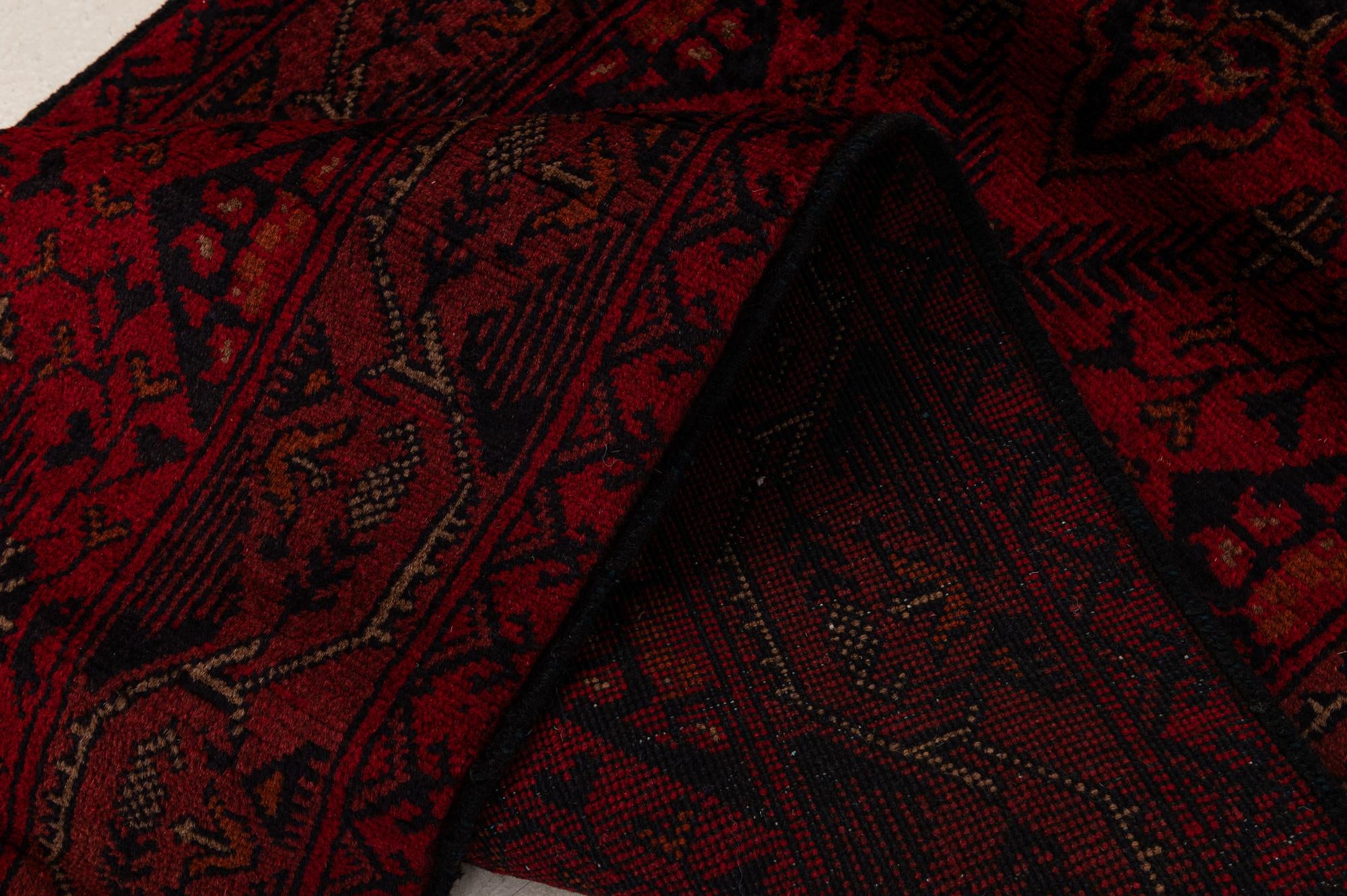 2' 7 x 9' 4 Hand Knotted Khal Mohammadi Wool Runner Rug