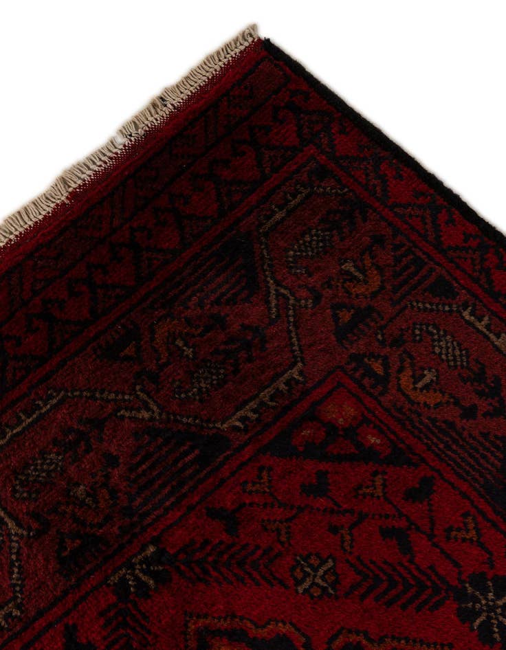 Detail image of 2' 7 x 9' 4  Hand Knotted Khal Mohammadi Wool Runner Rug