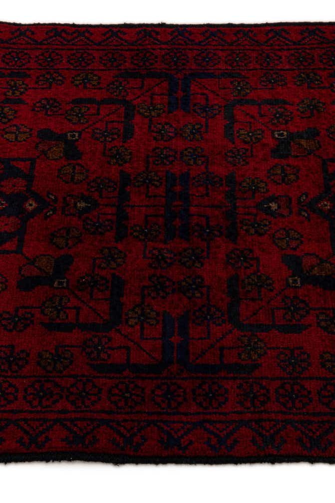 2' 7 x 9' 3 Hand Knotted Khal Mohammadi Wool Runner Rug