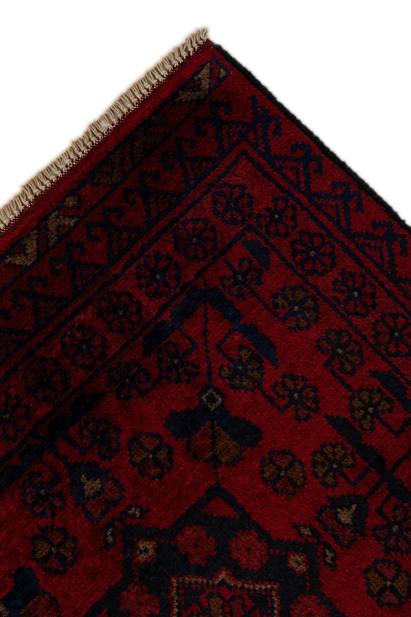 2' 7 x 9' 3 Hand Knotted Khal Mohammadi Wool Runner Rug