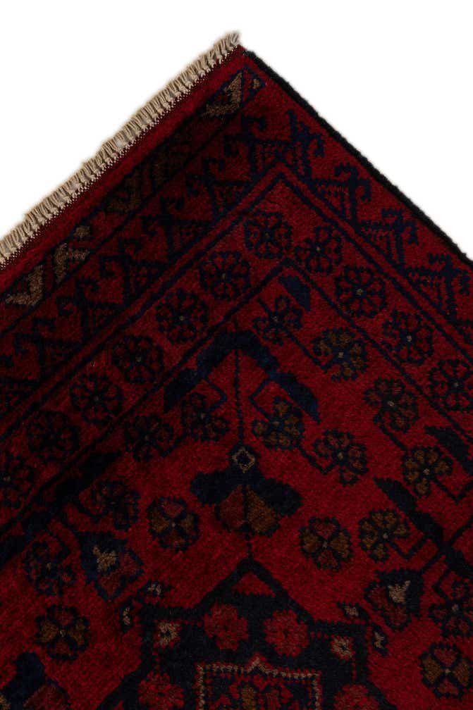 2' 7 x 9' 3 Hand Knotted Khal Mohammadi Wool Runner Rug