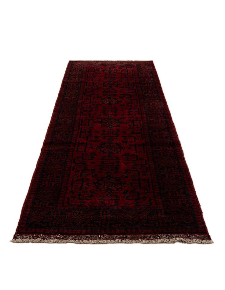 Detail image of 2' 6 x 9' 8  Hand Knotted Khal Mohammadi Wool Runner Rug