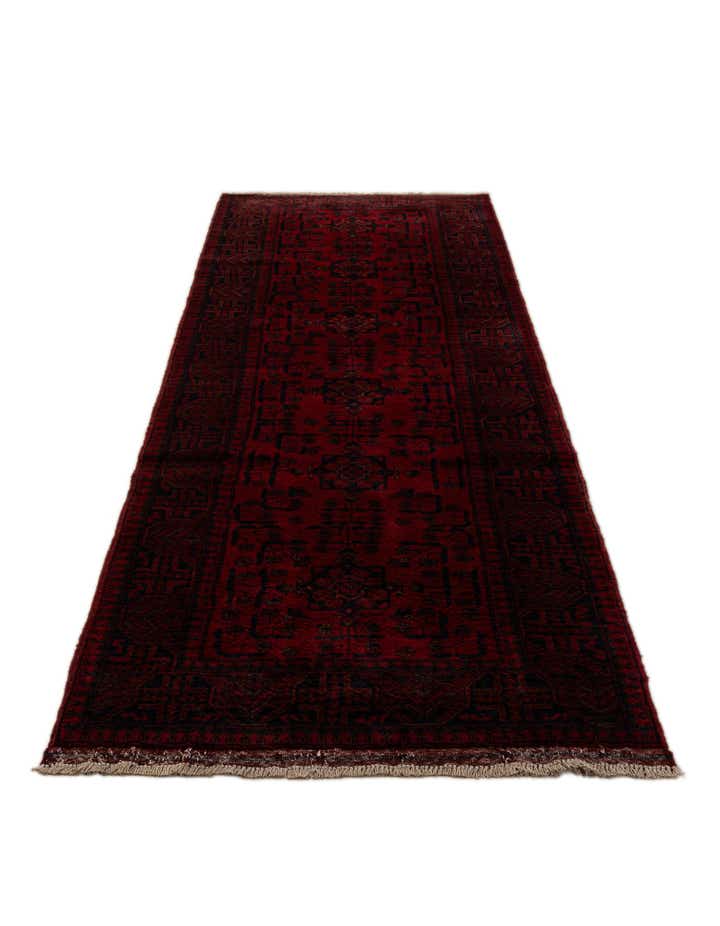 2' 6 x 9' 8 Hand Knotted Khal Mohammadi Wool Runner Rug