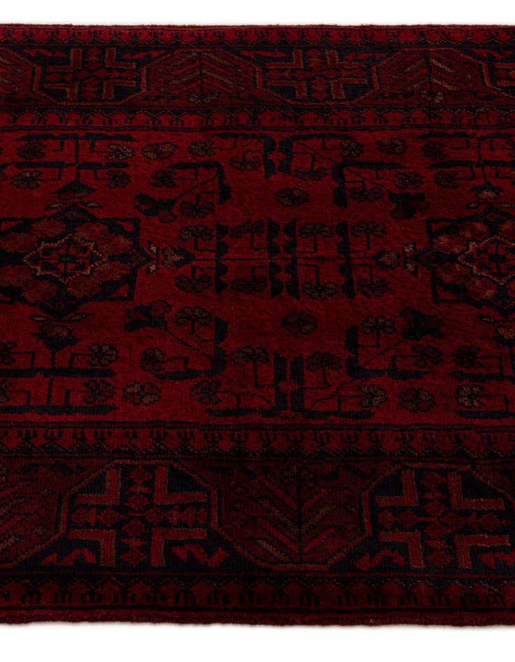 Detail image of 2' 6 x 9' 8  Hand Knotted Khal Mohammadi Wool Runner Rug