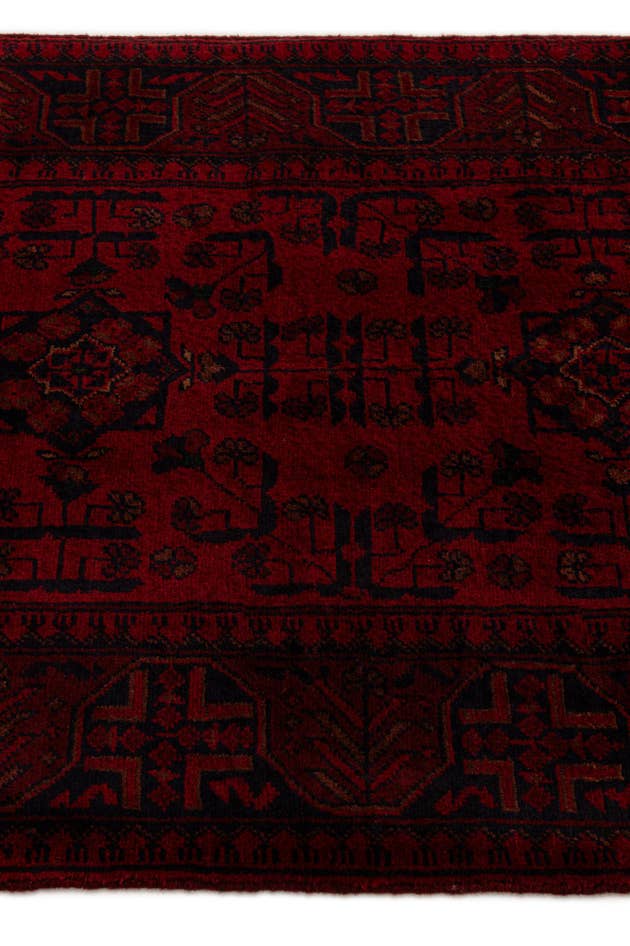 Detail image of 2' 6 x 9' 8 Hand Knotted Khal Mohammadi Wool Runner Rug