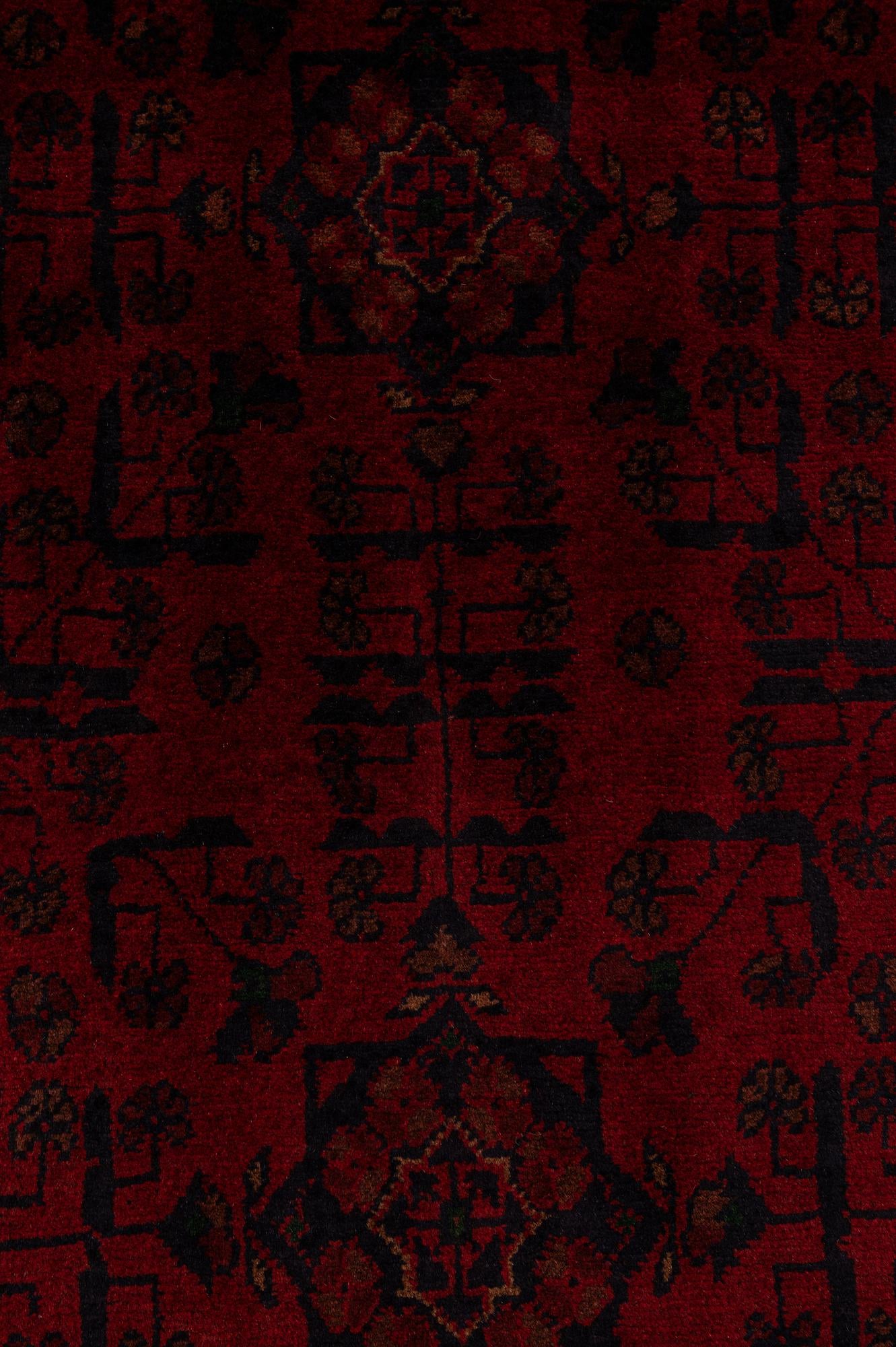 2' 6 x 9' 8 Hand Knotted Khal Mohammadi Wool Runner Rug