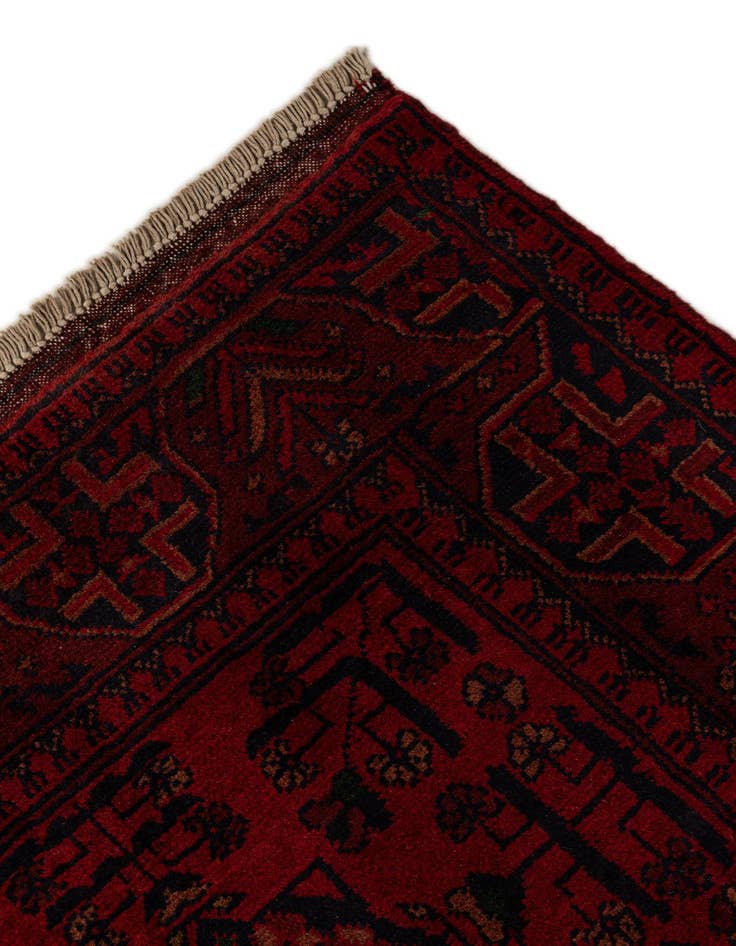 Detail image of 2' 6 x 9' 8  Hand Knotted Khal Mohammadi Wool Runner Rug