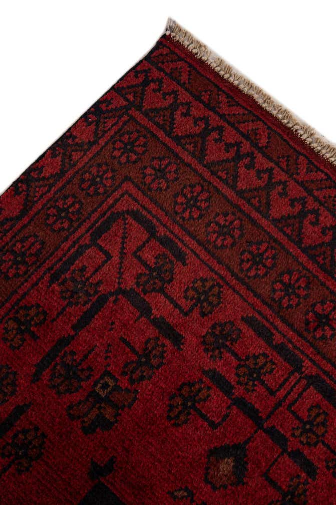 2' 6 x 9' 5 Hand Knotted Khal Mohammadi Wool Runner Rug