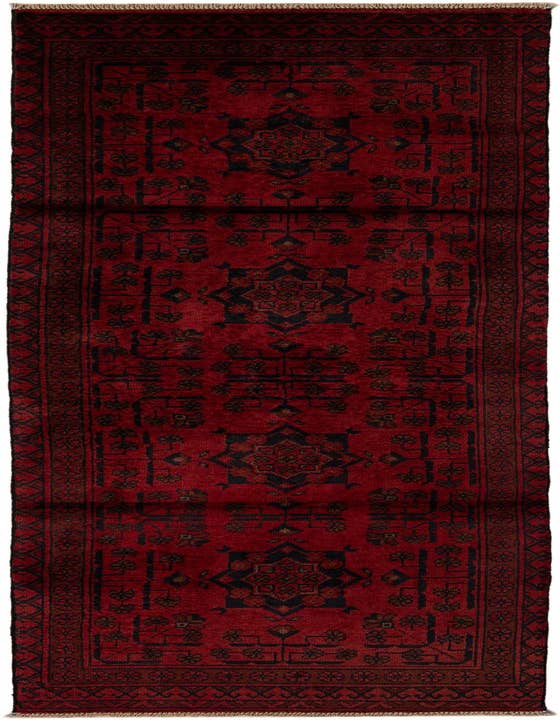 Detail image of 2' 6 x 9' 5 Hand Knotted Khal Mohammadi Wool Runner Rug