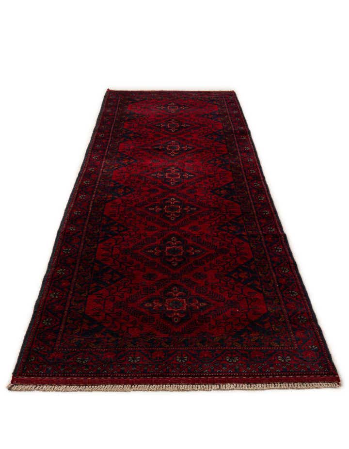 2' 8 x 9' 5 Hand Knotted Khal Mohammadi Wool Runner Rug