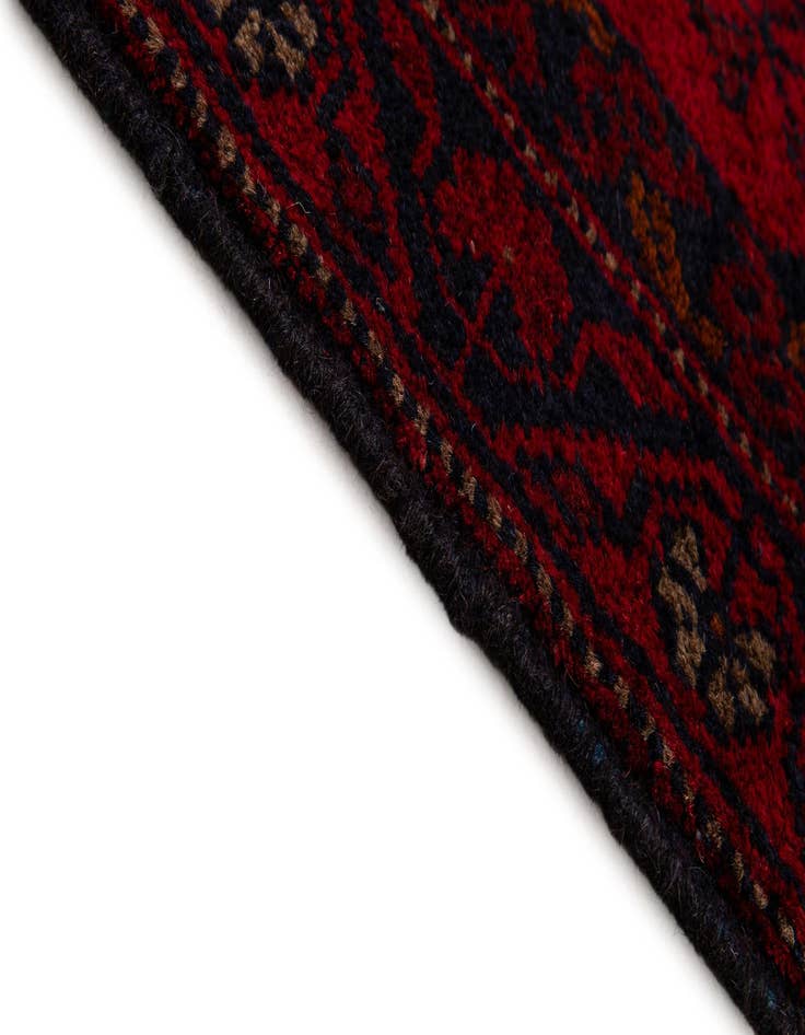 Detail image of 2' 8 x 9' 5  Hand Knotted Khal Mohammadi Wool Runner Rug