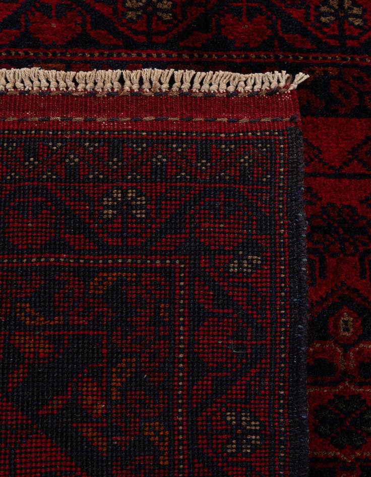 Detail image of 2' 8 x 9' 5  Hand Knotted Khal Mohammadi Wool Runner Rug