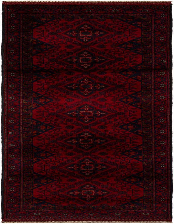 Detail image of 2' 8 x 9' 5 Hand Knotted Khal Mohammadi Wool Runner Rug