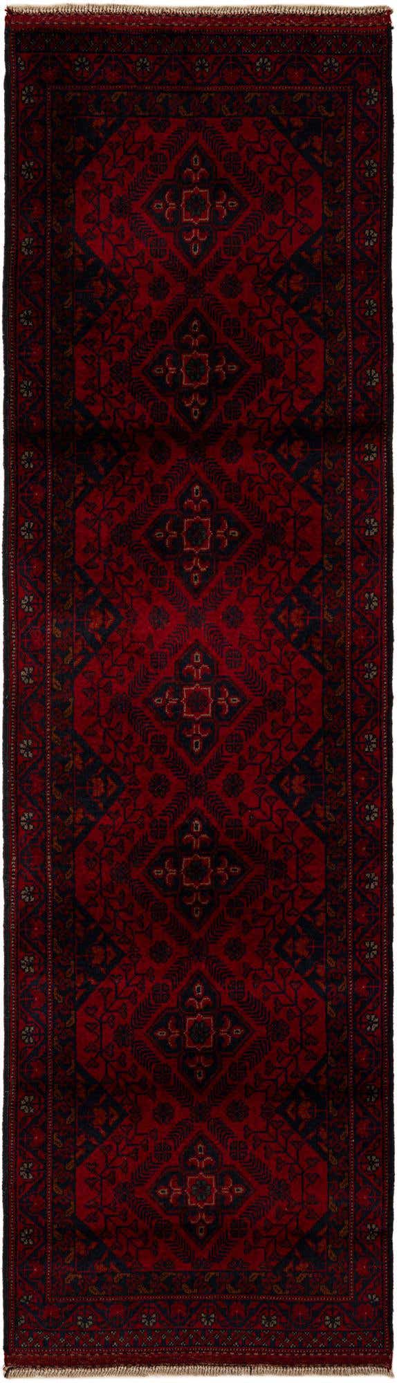 2' 8 x 9' 5 Hand Knotted Khal Mohammadi Wool Runner Rug