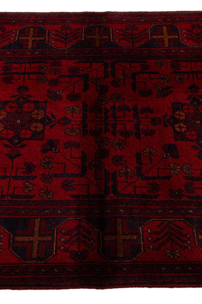 2' 9 x 9' 4 Hand Knotted Khal Mohammadi Wool Runner Rug