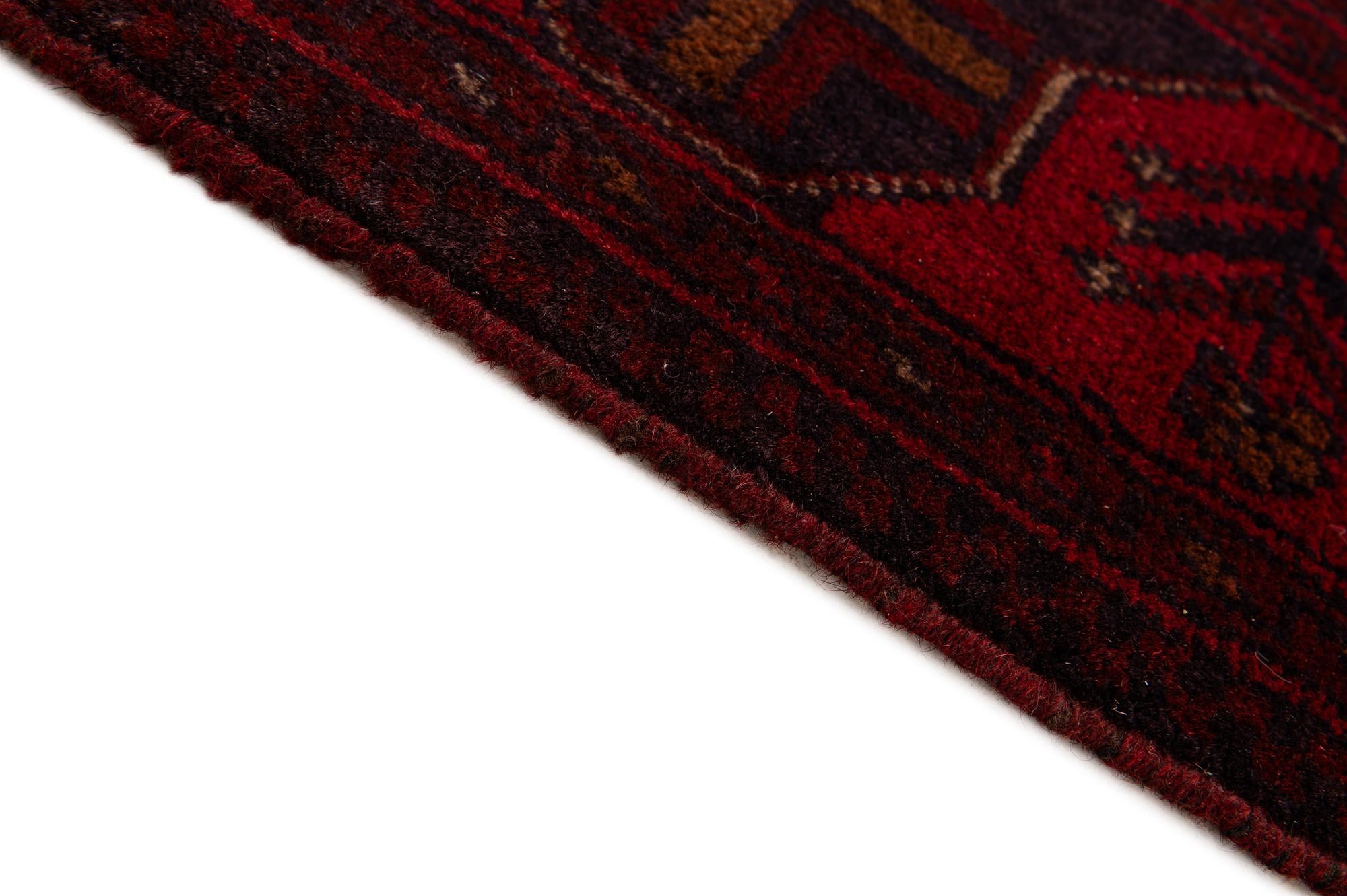 2' 9 x 9' 4 Hand Knotted Khal Mohammadi Wool Runner Rug