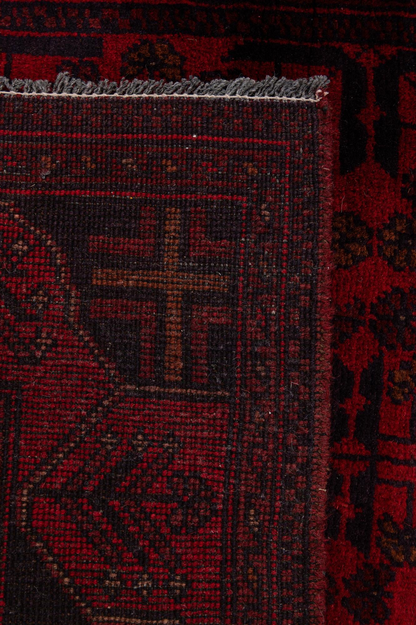 2' 9 x 9' 4 Hand Knotted Khal Mohammadi Wool Runner Rug