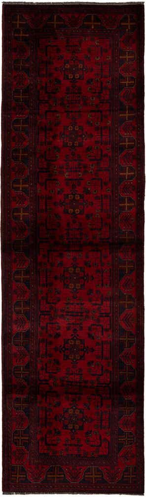 2' 9 x 9' 4 Hand Knotted Khal Mohammadi Wool Runner Rug