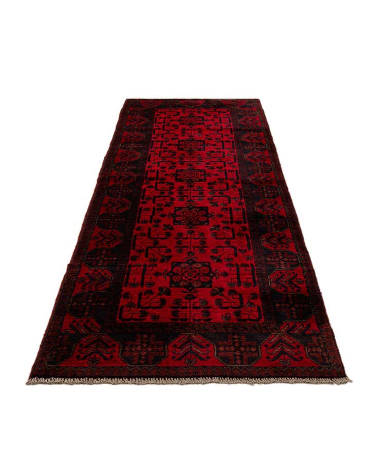 2' 9 x 9' 6 Hand Knotted Khal Mohammadi Wool Runner Rug