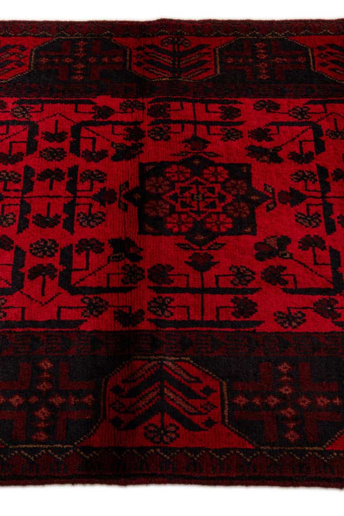 2' 9 x 9' 6 Hand Knotted Khal Mohammadi Wool Runner Rug
