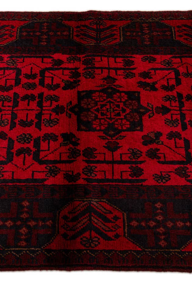 Detail image of 2' 9 x 9' 6 Hand Knotted Khal Mohammadi Wool Runner Rug