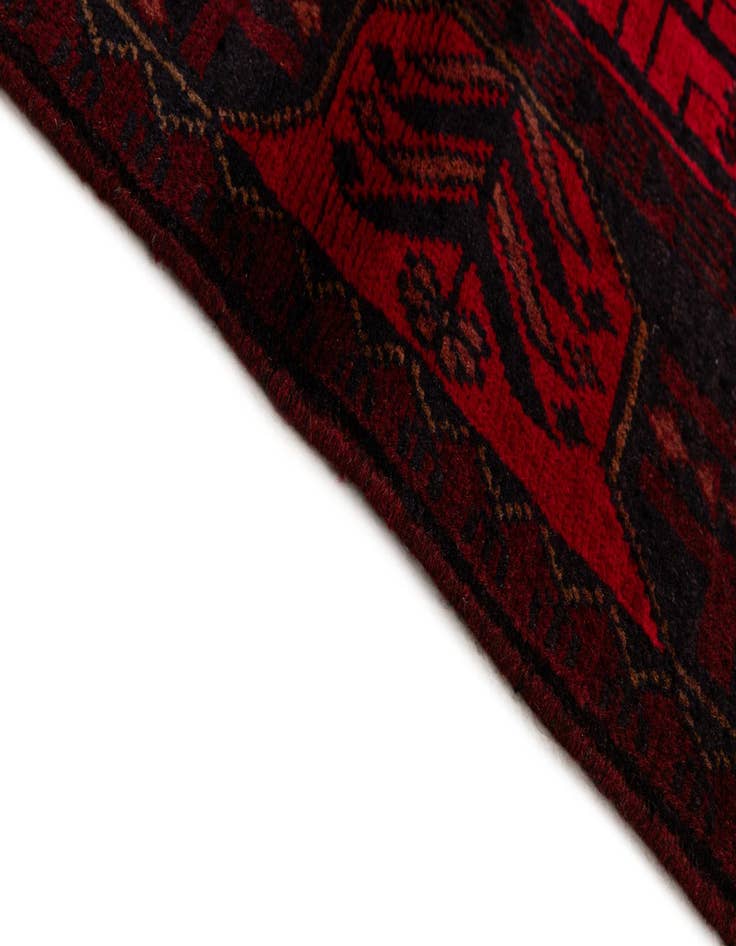 Detail image of 2' 9 x 9' 6  Hand Knotted Khal Mohammadi Wool Runner Rug