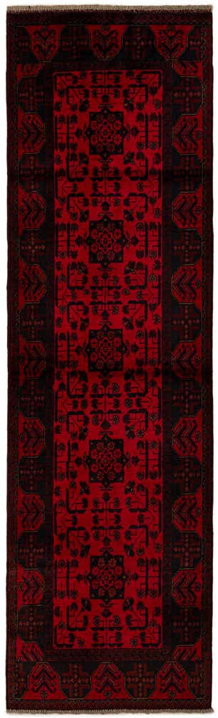 2' 9 x 9' 6 Hand Knotted Khal Mohammadi Wool Runner Rug