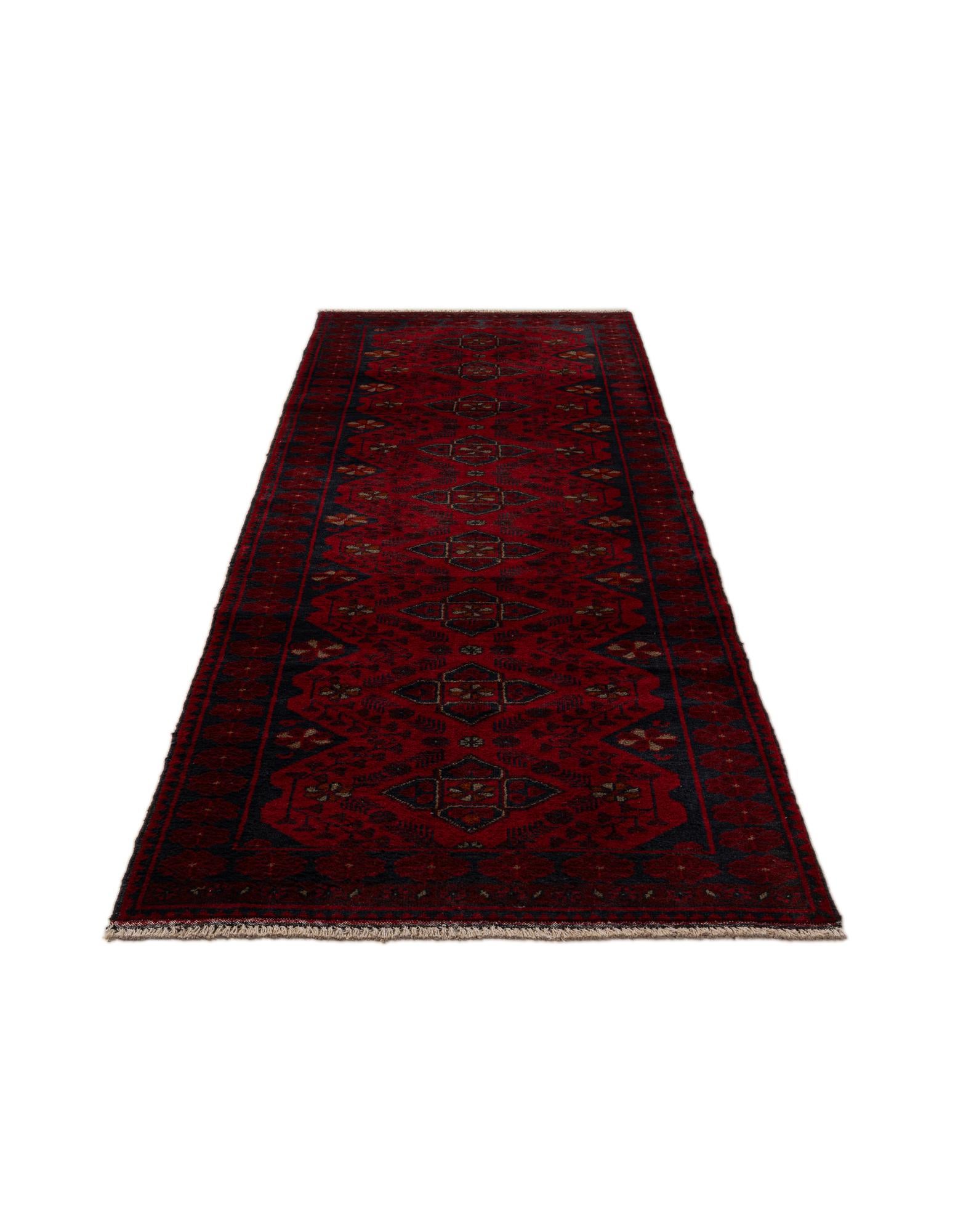 2' 8 x 9' 8 Hand Knotted Khal Mohammadi Wool Runner Rug