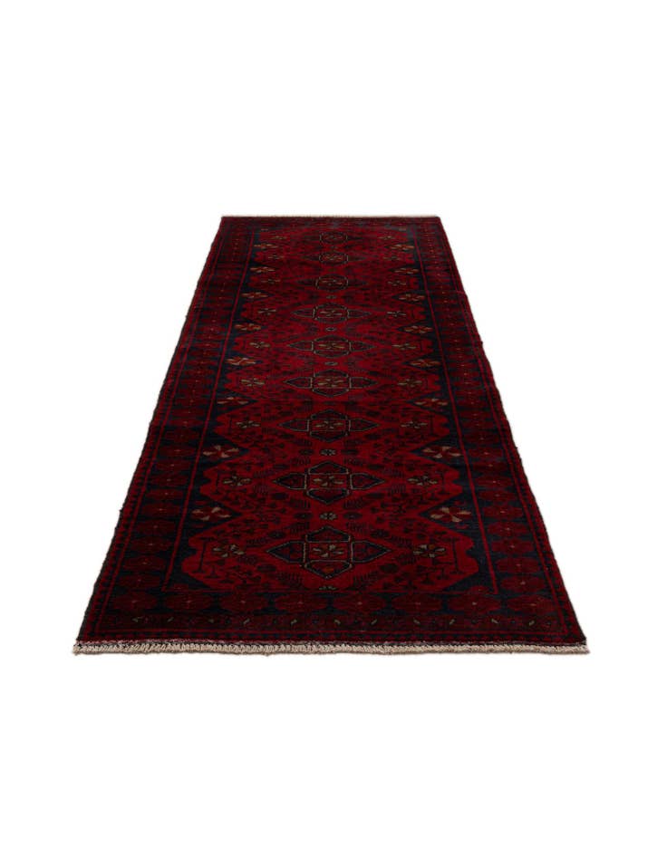 Detail image of 2' 8 x 9' 8 Hand Knotted Khal Mohammadi Wool Runner Rug