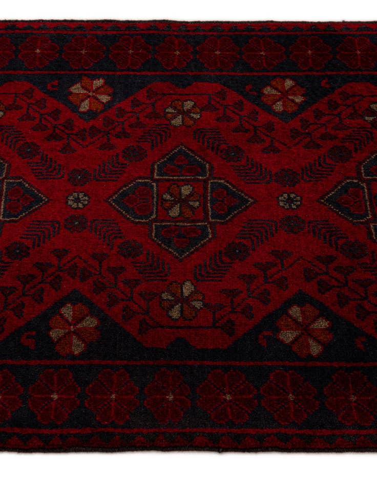 Detail image of 2' 8 x 9' 8  Hand Knotted Khal Mohammadi Wool Runner Rug